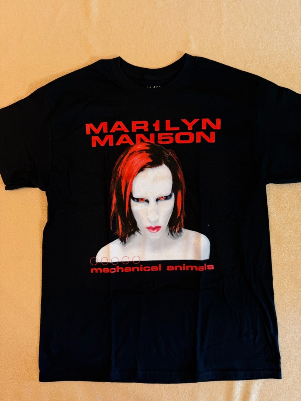 Marilyn Manson Mechanical Animals Tour Tee - Black & Red